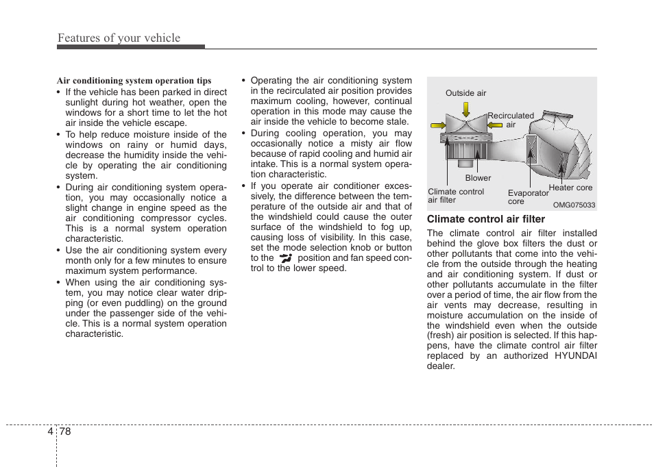 Features of your vehicle | Hyundai 2012 Elantra User Manual | Page 156 / 383