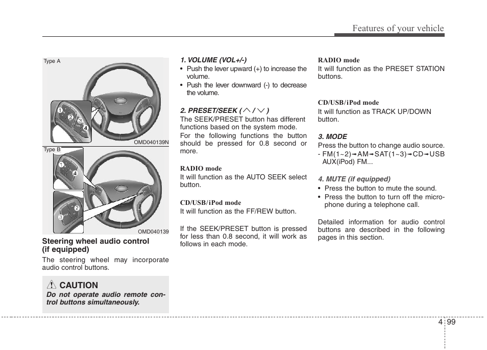 Features of your vehicle | Hyundai 2012 Elantra User Manual | Page 177 / 383