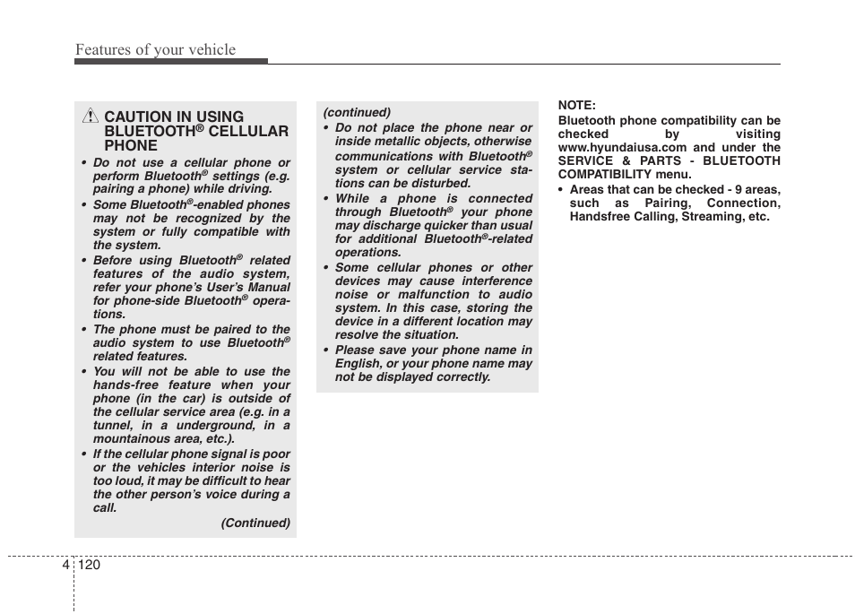 Features of your vehicle | Hyundai 2012 Elantra User Manual | Page 198 / 383