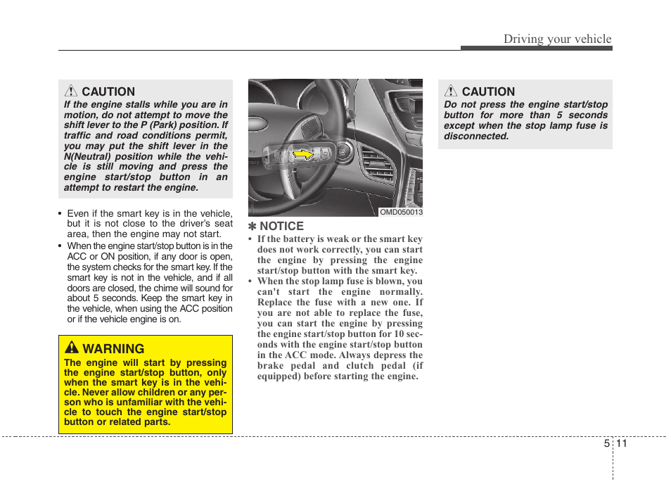 Driving your vehicle, Warning | Hyundai 2012 Elantra User Manual | Page 218 / 383