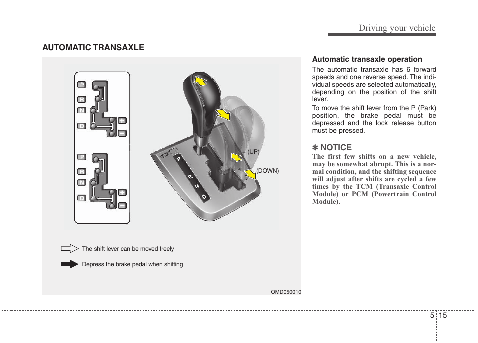 Driving your vehicle | Hyundai 2012 Elantra User Manual | Page 222 / 383