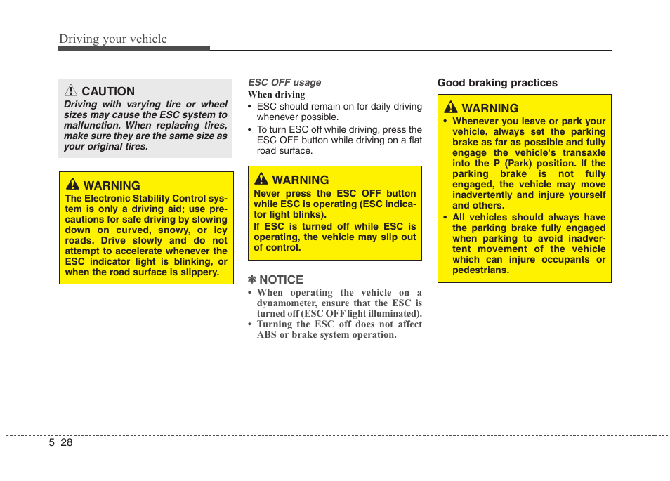 Driving your vehicle | Hyundai 2012 Elantra User Manual | Page 235 / 383