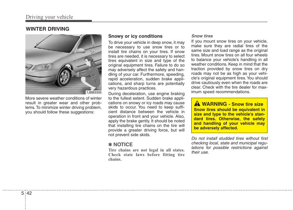 Driving your vehicle | Hyundai 2012 Elantra User Manual | Page 249 / 383