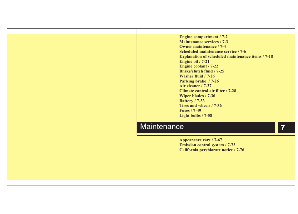 Maintenance | Hyundai 2012 Elantra User Manual | Page 289 / 383