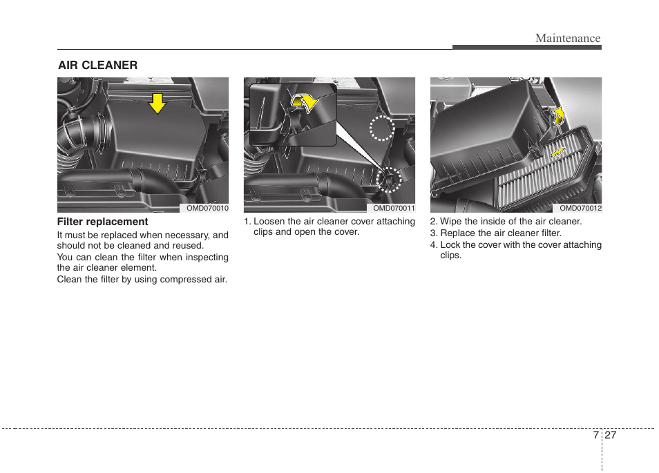 Maintenance | Hyundai 2012 Elantra User Manual | Page 315 / 383