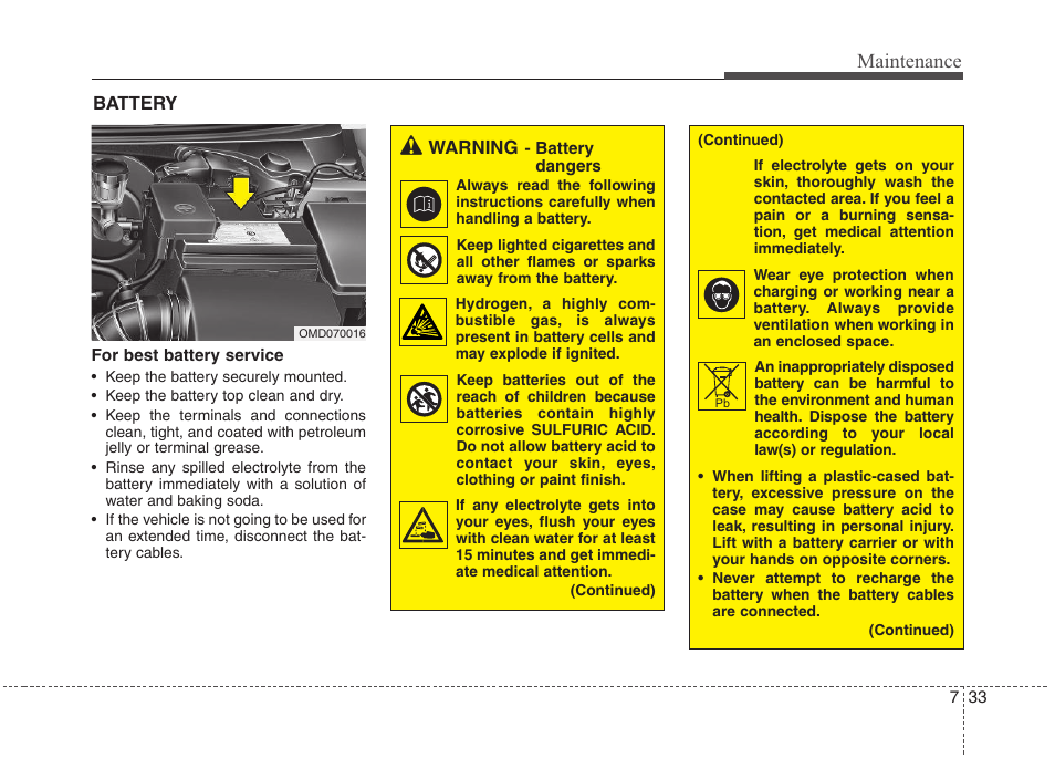 Maintenance | Hyundai 2012 Elantra User Manual | Page 321 / 383