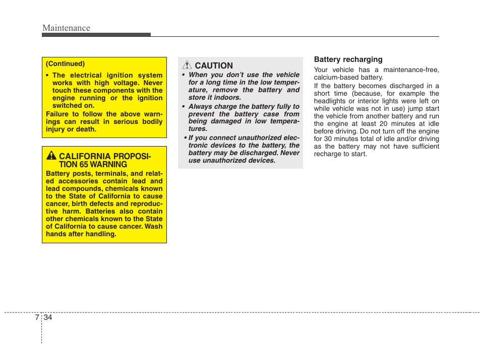 Maintenance | Hyundai 2012 Elantra User Manual | Page 322 / 383