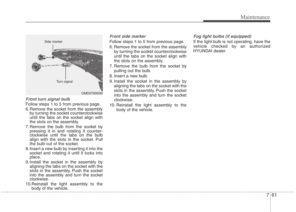 Maintenance | Hyundai 2012 Elantra User Manual | Page 349 / 383