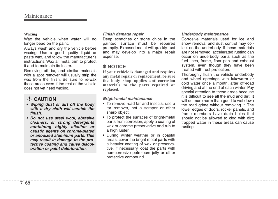 Maintenance | Hyundai 2012 Elantra User Manual | Page 356 / 383