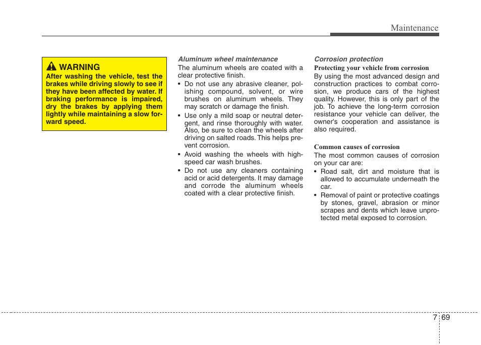 Maintenance | Hyundai 2012 Elantra User Manual | Page 357 / 383