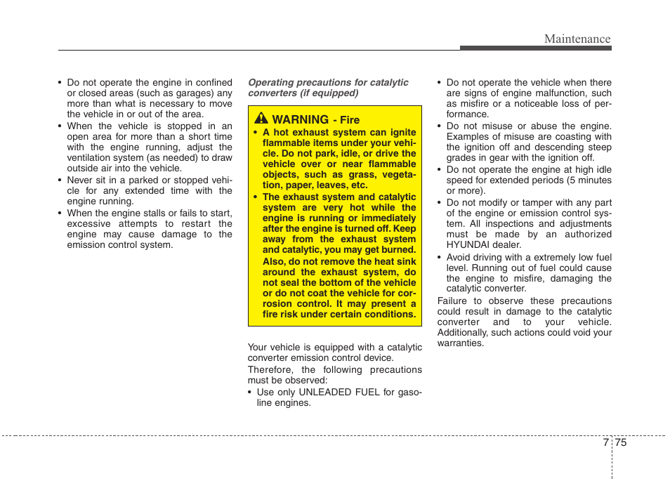 Maintenance | Hyundai 2012 Elantra User Manual | Page 363 / 383