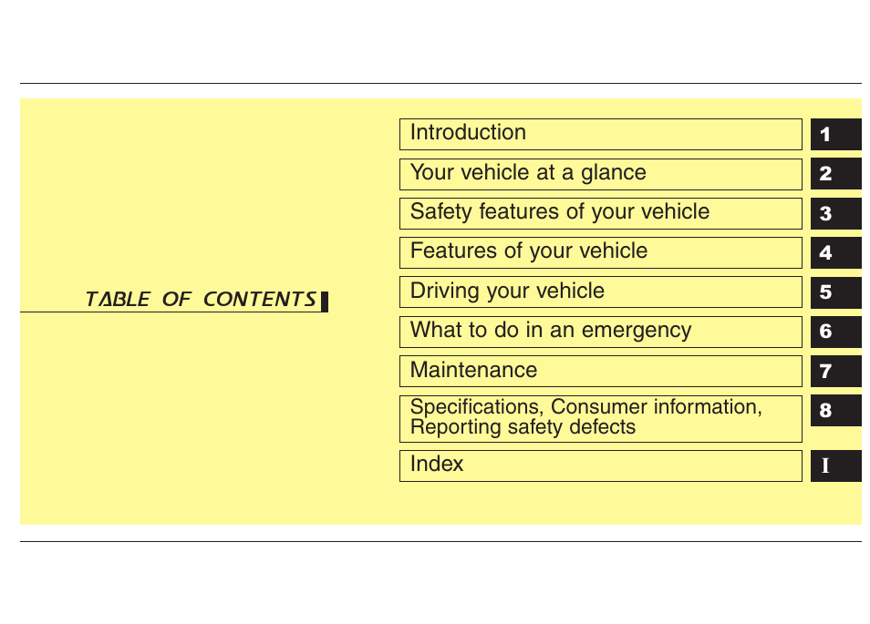 Hyundai 2012 Elantra User Manual | Page 7 / 383