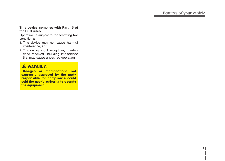 Features of your vehicle | Hyundai 2012 Elantra User Manual | Page 83 / 383