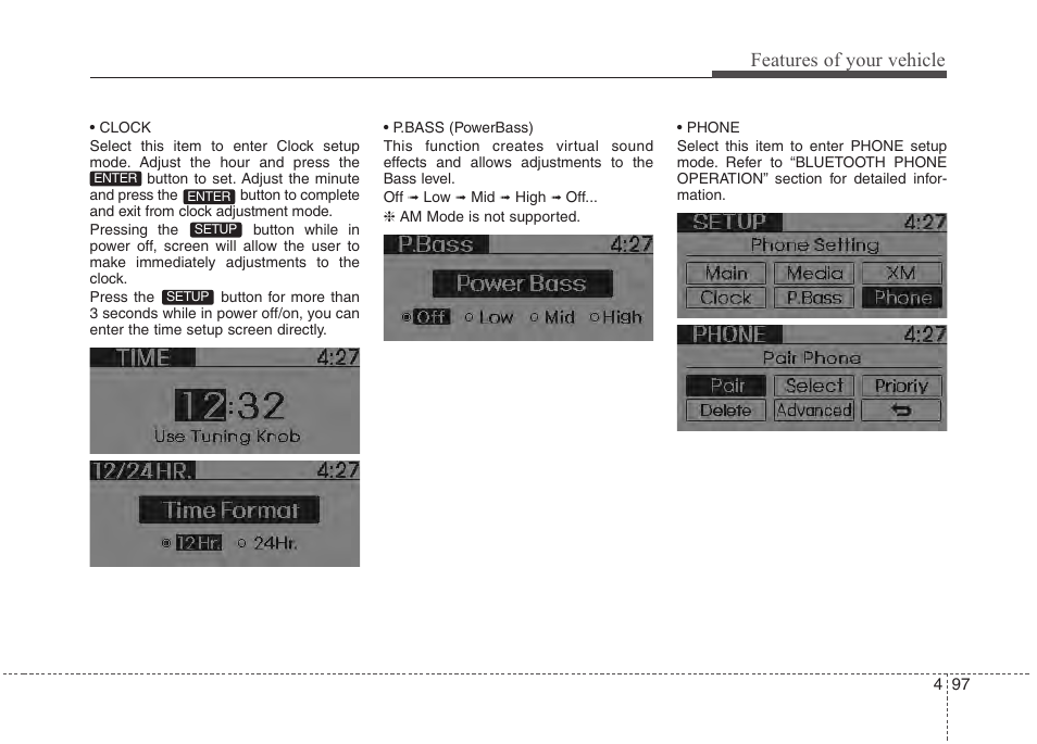 Features of your vehicle | Hyundai 2012 Accent User Manual | Page 175 / 370