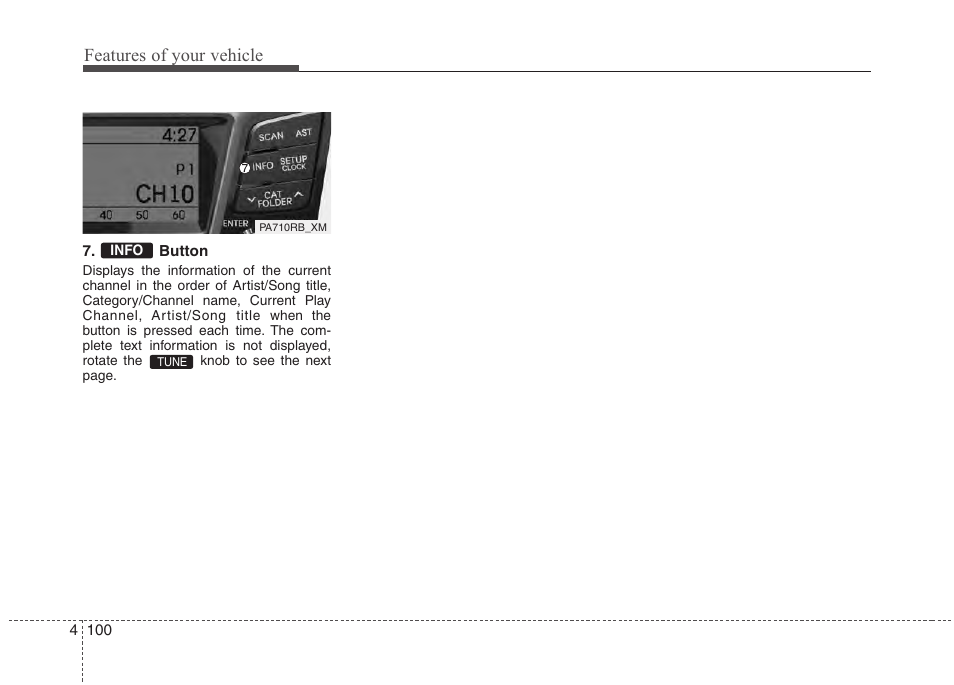 Features of your vehicle | Hyundai 2012 Accent User Manual | Page 178 / 370