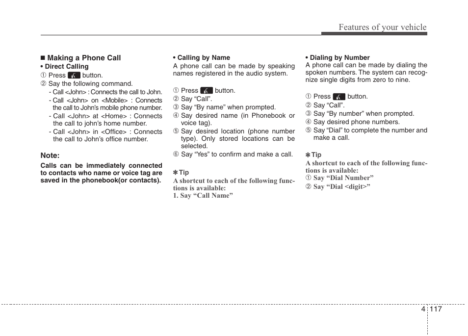 Features of your vehicle | Hyundai 2012 Accent User Manual | Page 195 / 370