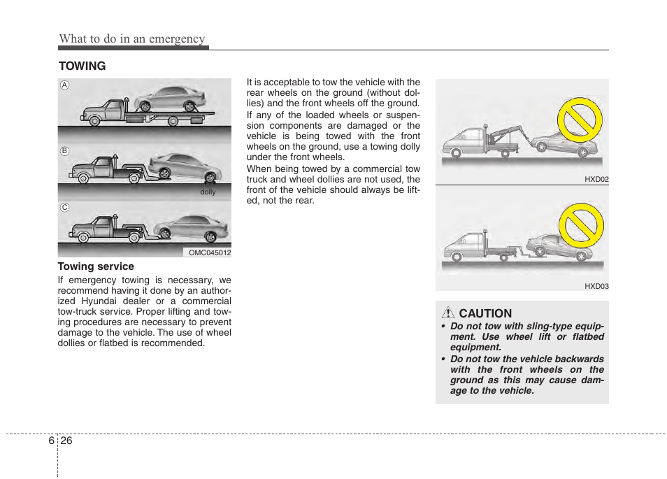 What to do in an emergency | Hyundai 2012 Accent User Manual | Page 272 / 370