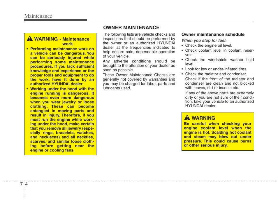 Maintenance | Hyundai 2012 Accent User Manual | Page 279 / 370