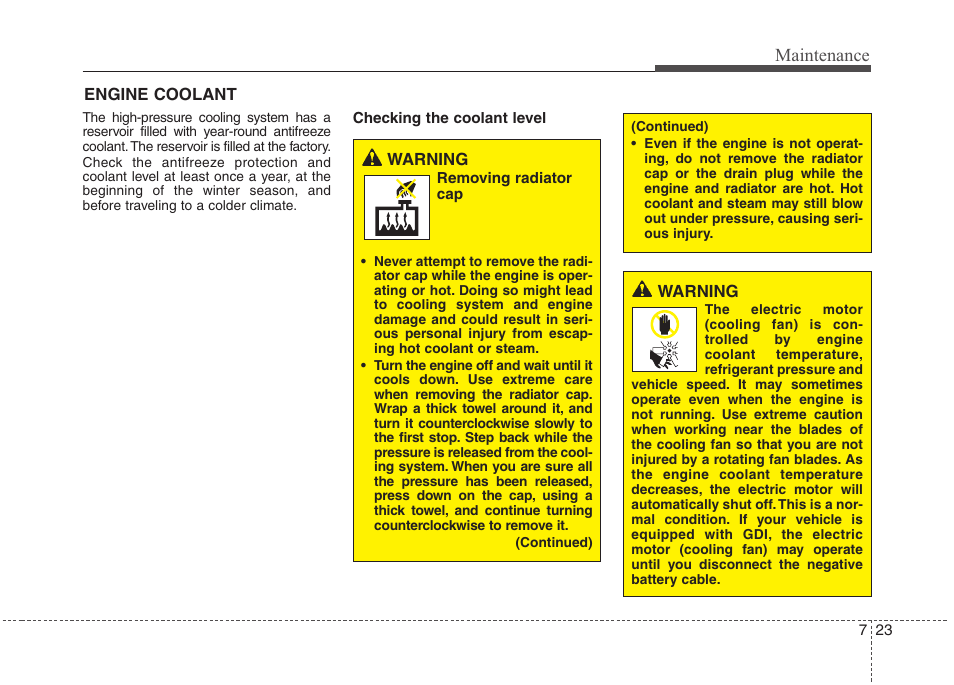 Maintenance | Hyundai 2012 Accent User Manual | Page 298 / 370