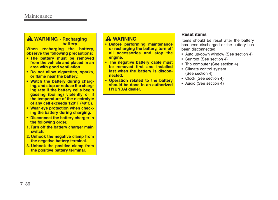 Maintenance | Hyundai 2012 Accent User Manual | Page 311 / 370