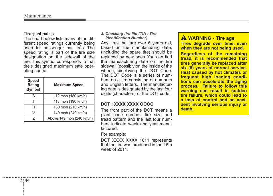 Maintenance | Hyundai 2012 Accent User Manual | Page 319 / 370