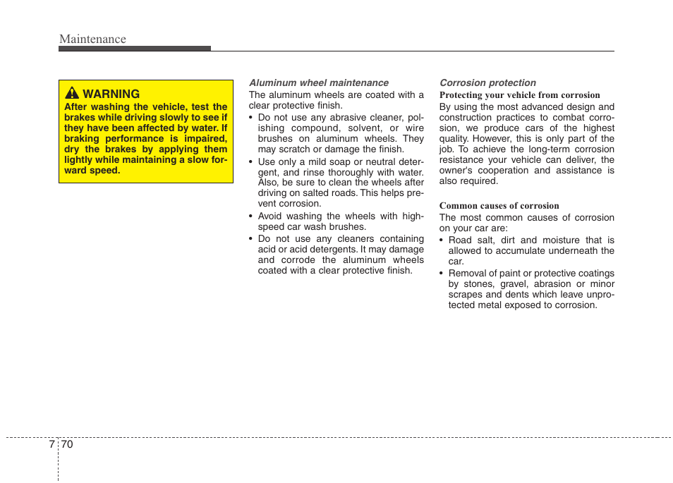 Maintenance | Hyundai 2012 Accent User Manual | Page 345 / 370