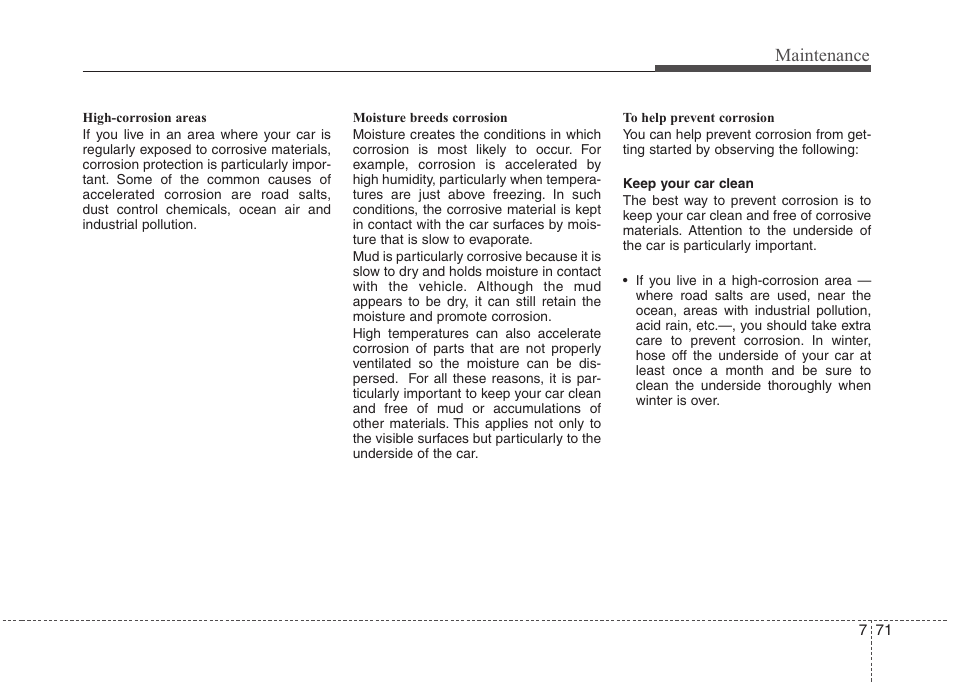 Maintenance | Hyundai 2012 Accent User Manual | Page 346 / 370