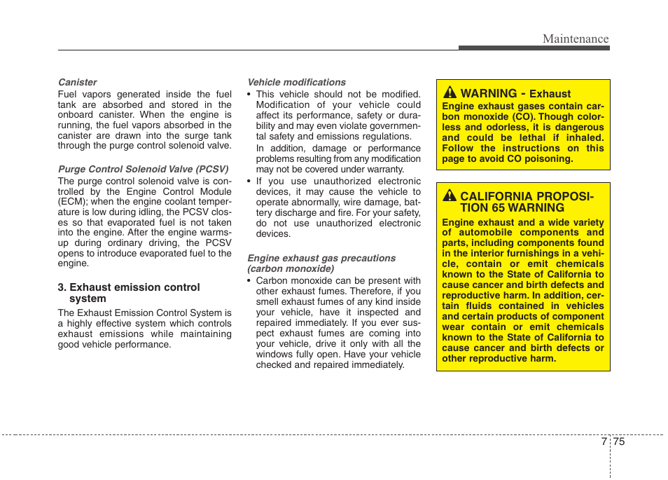 Maintenance | Hyundai 2012 Accent User Manual | Page 350 / 370