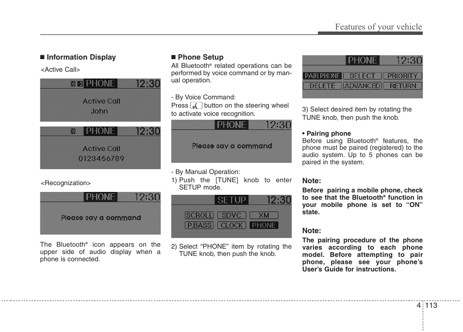 Features of your vehicle | Hyundai 2011 Tucson User Manual | Page 194 / 382