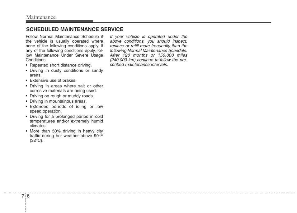 Maintenance | Hyundai 2011 Tucson User Manual | Page 292 / 382