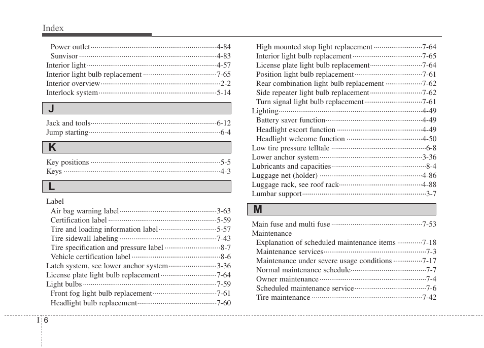 Kl m j | Hyundai 2011 Tucson User Manual | Page 378 / 382