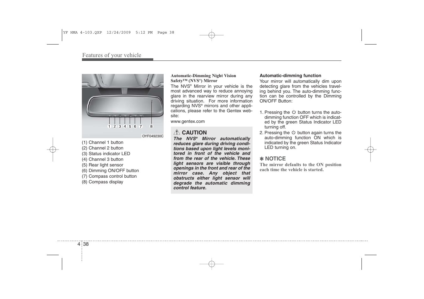 Hyundai 2011 Sonata User Manual | Page 118 / 380
