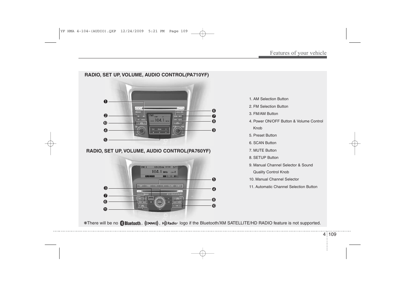 Hyundai 2011 Sonata User Manual | Page 189 / 380