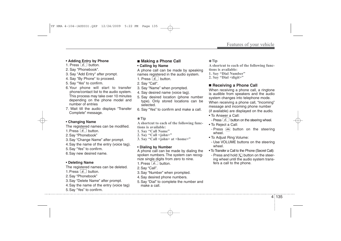 Hyundai 2011 Sonata User Manual | Page 215 / 380