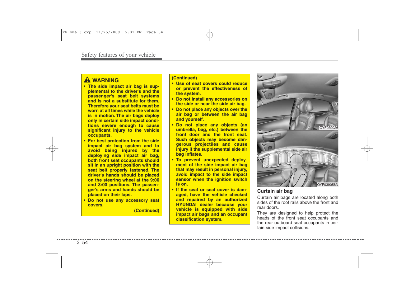 Hyundai 2011 Sonata User Manual | Page 71 / 380