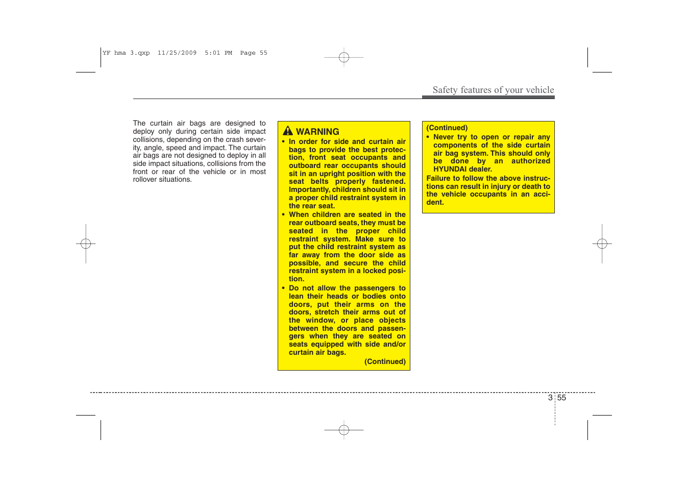 Hyundai 2011 Sonata User Manual | Page 72 / 380