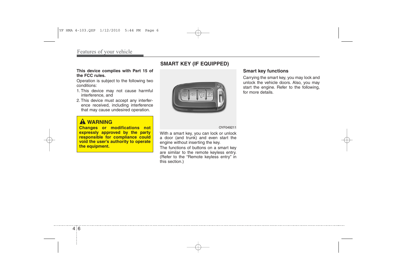 Hyundai 2011 Sonata User Manual | Page 86 / 380