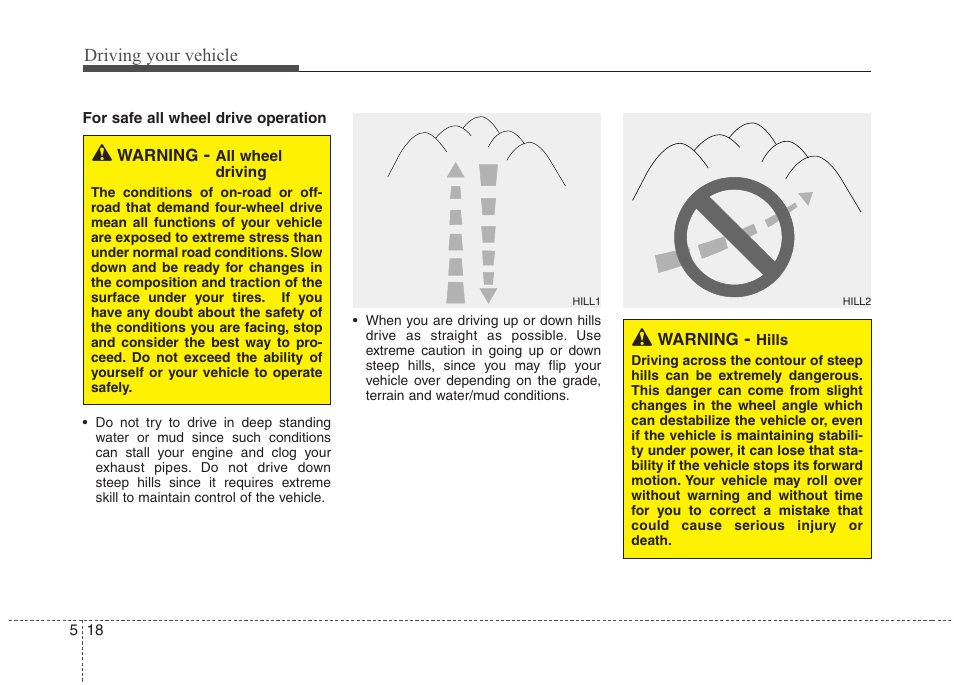 Driving your vehicle | Hyundai 2010 Santa Fe User Manual | Page 252 / 408