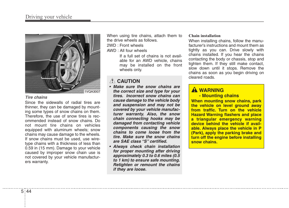 Driving your vehicle | Hyundai 2010 Santa Fe User Manual | Page 278 / 408