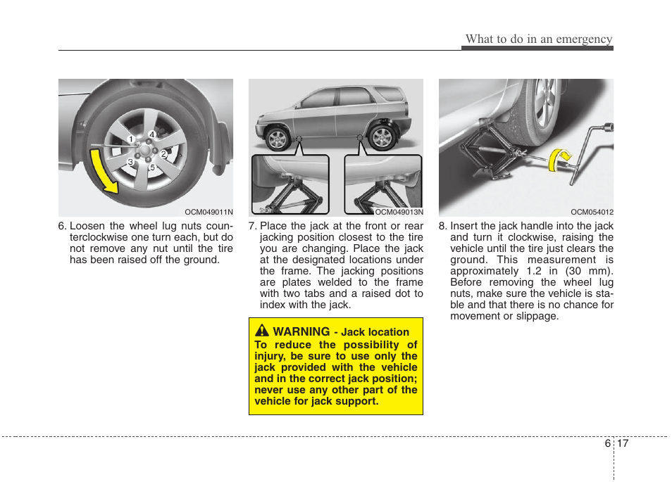 What to do in an emergency | Hyundai 2010 Santa Fe User Manual | Page 311 / 408