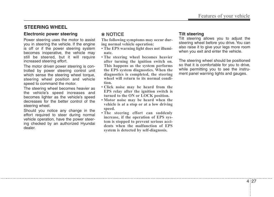 Features of your vehicle | Hyundai 2010 Elantra User Manual | Page 100 / 348