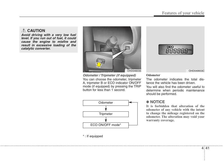 Features of your vehicle | Hyundai 2010 Elantra User Manual | Page 114 / 348