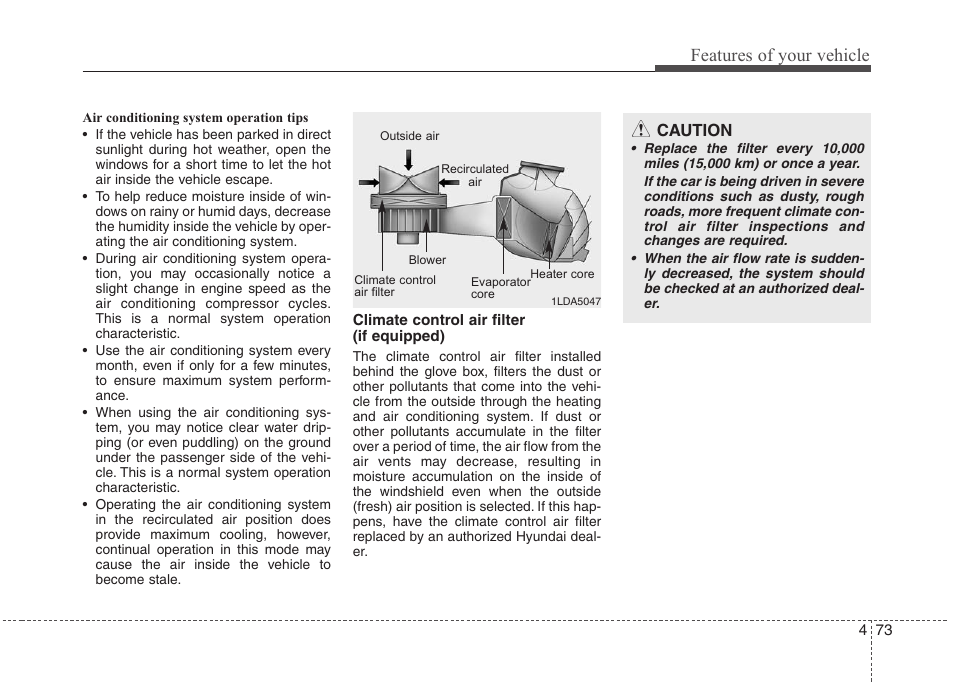 Features of your vehicle | Hyundai 2010 Elantra User Manual | Page 146 / 348