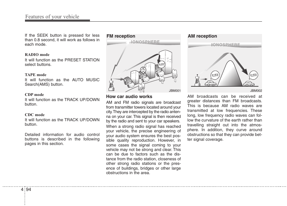 Features of your vehicle | Hyundai 2010 Elantra User Manual | Page 167 / 348