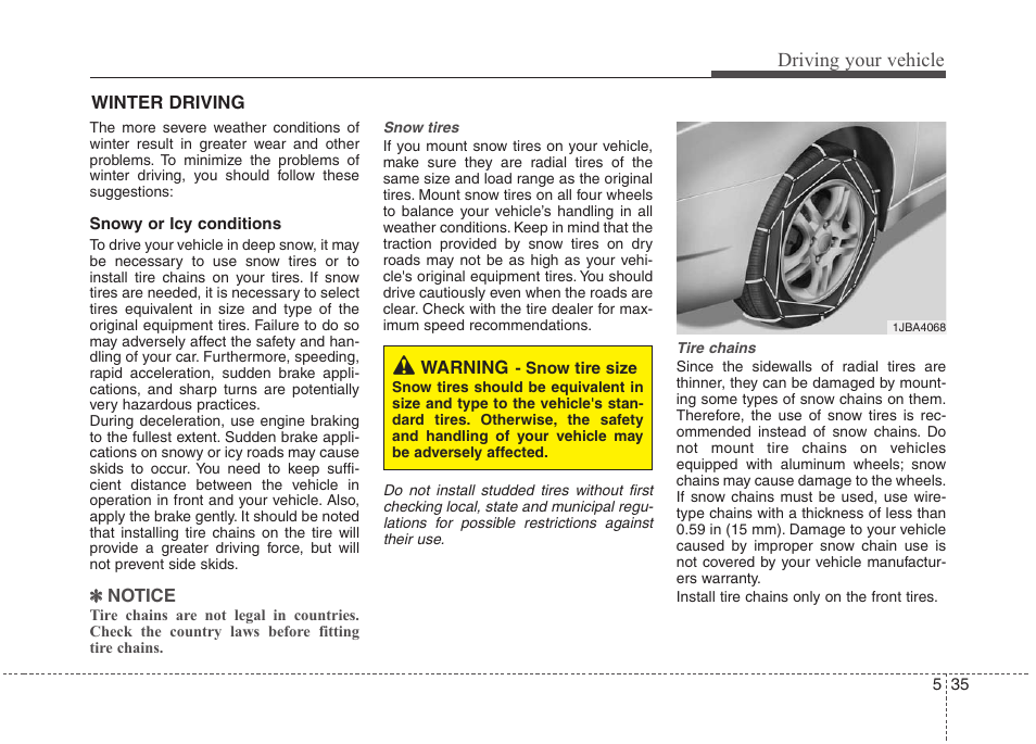 Driving your vehicle | Hyundai 2010 Elantra User Manual | Page 227 / 348