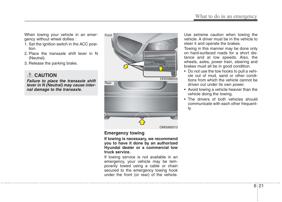 What to do in an emergency | Hyundai 2010 Elantra User Manual | Page 265 / 348