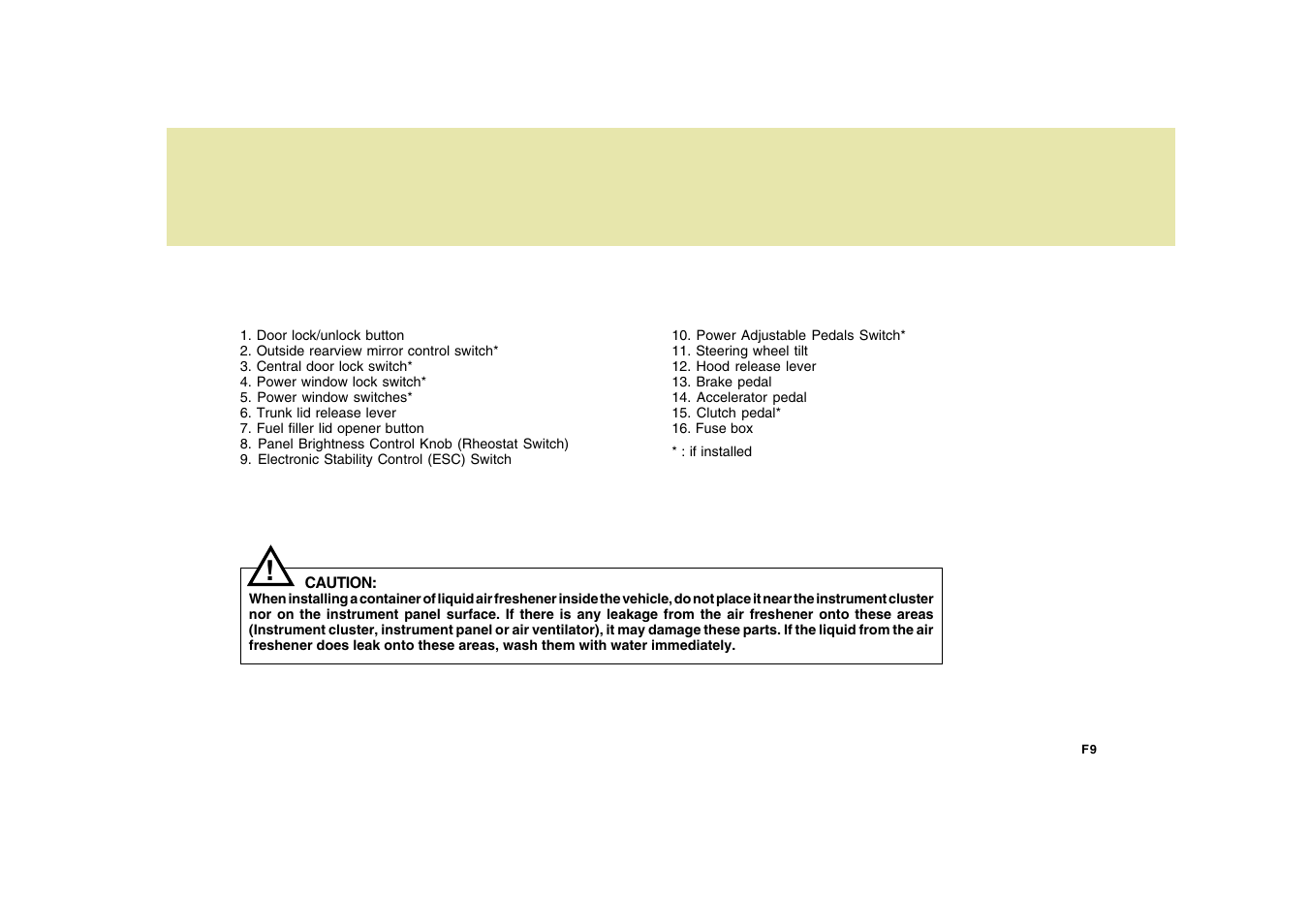 Hyundai 2009 Sonata User Manual | Page 10 / 286