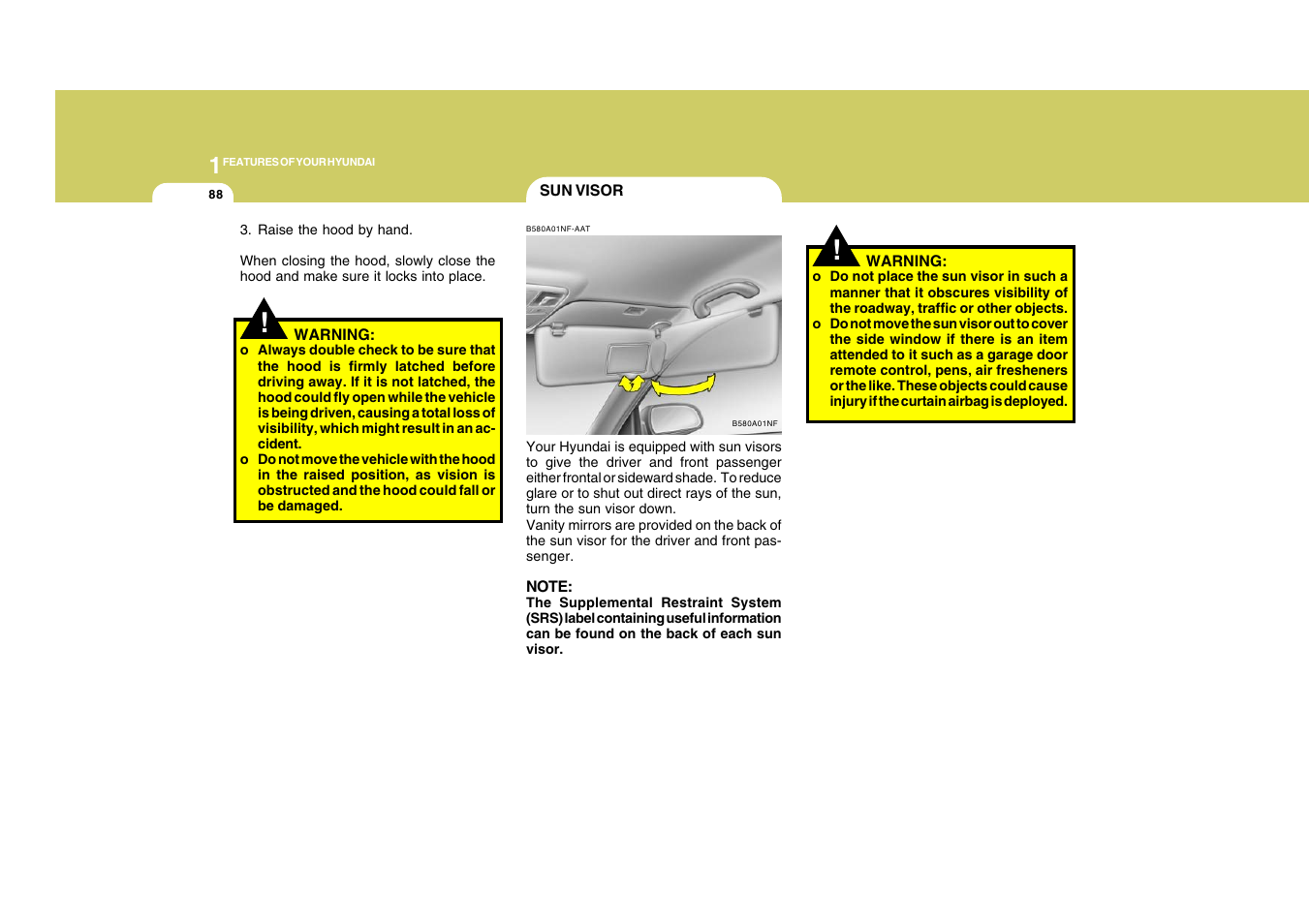 Hyundai 2009 Sonata User Manual | Page 101 / 286