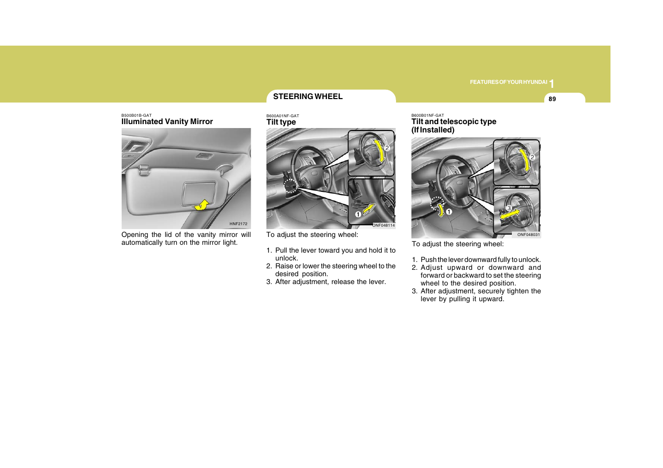 Hyundai 2009 Sonata User Manual | Page 102 / 286