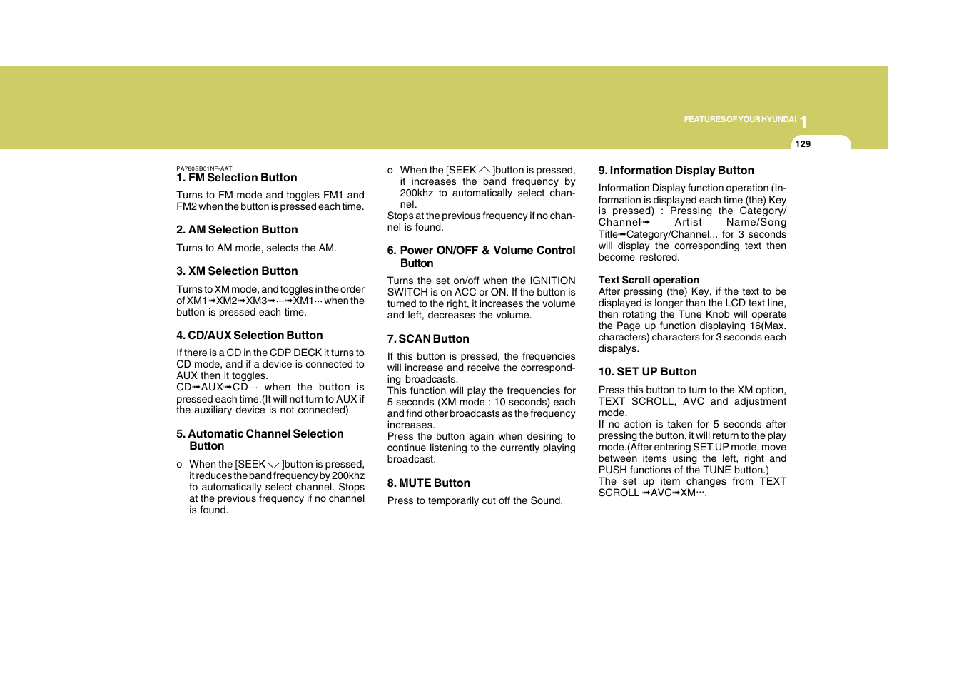 Hyundai 2009 Sonata User Manual | Page 142 / 286